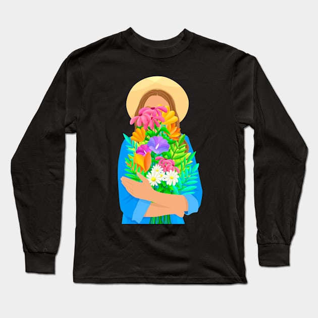 bouquet flowers Long Sleeve T-Shirt by Yael Hofri